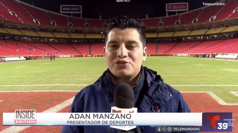 telemundo super bowl reporter Adan Manzano